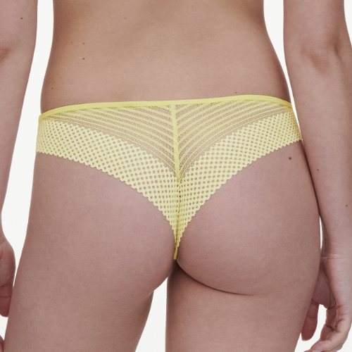 Chantelle Play jaune culotte string