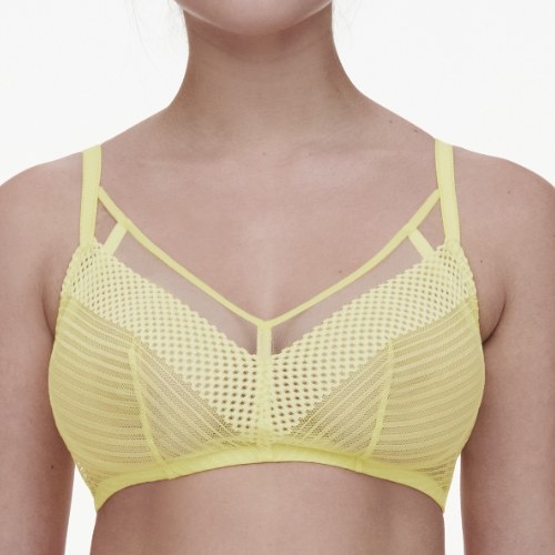 Chantelle Play jaune soutien-gorge sans armatures en dentelle