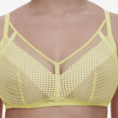 Chantelle Play jaune soutien-gorge sans armatures en dentelle