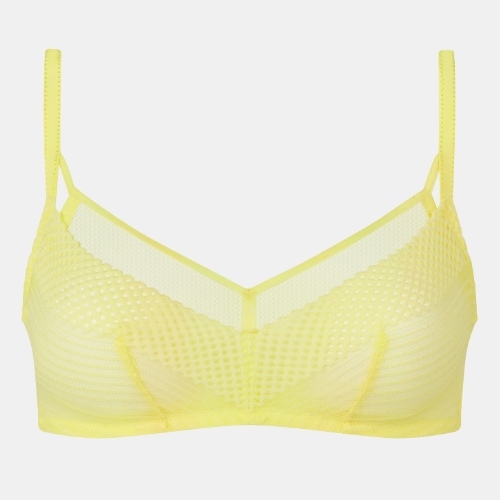 Chantelle Play jaune soutien-gorge sans armatures en dentelle