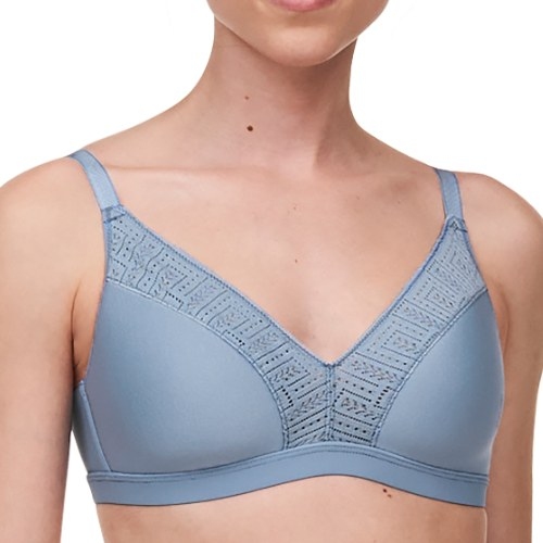 Chantelle Graphic Support gris soutien-gorge sans armatures en dentelle