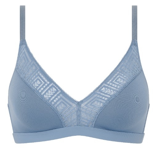 Chantelle Graphic Support gris soutien-gorge sans armatures en dentelle