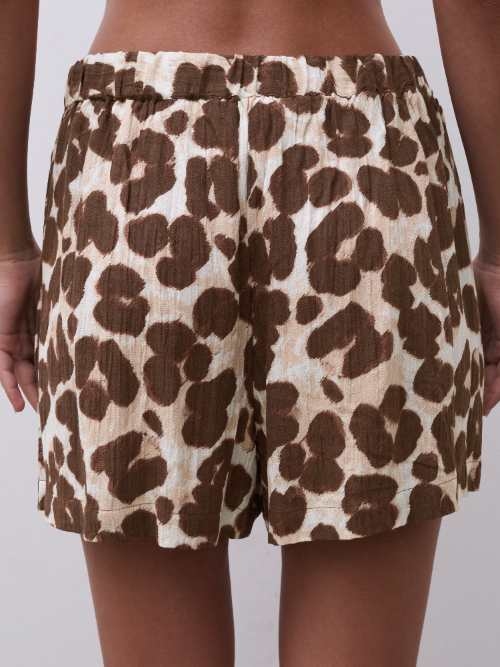 Femilet Lingerie de Nuit Layla marron/print pantalon de pyjama