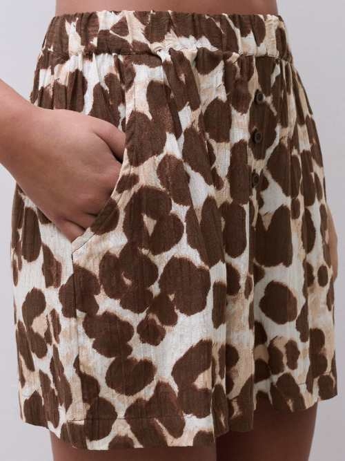 Femilet Lingerie de Nuit Layla marron/print pantalon de pyjama