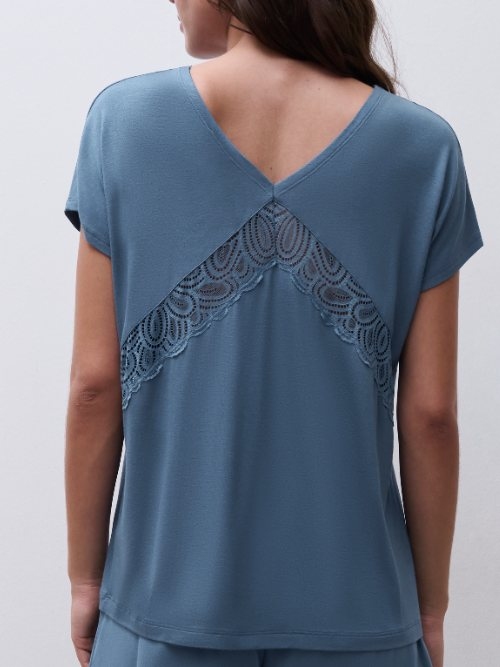 Femilet Lingerie de Nuit Josie jeans bleu chemise de nuit