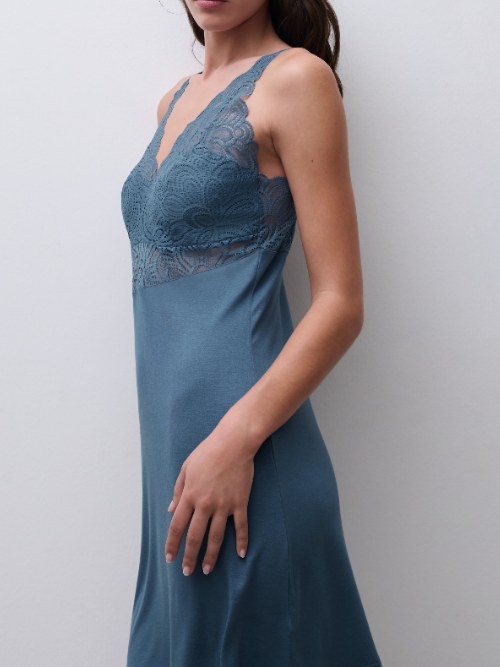 Femilet Lingerie de Nuit Josie jeans bleu nuisette