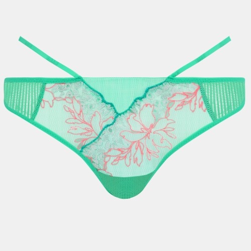 Chantelle Spice vert slip brésilien