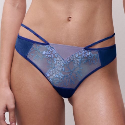 Chantelle Spice bleu marine slip brésilien