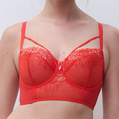 Chantelle Spice rouge soutien-gorge rembourré