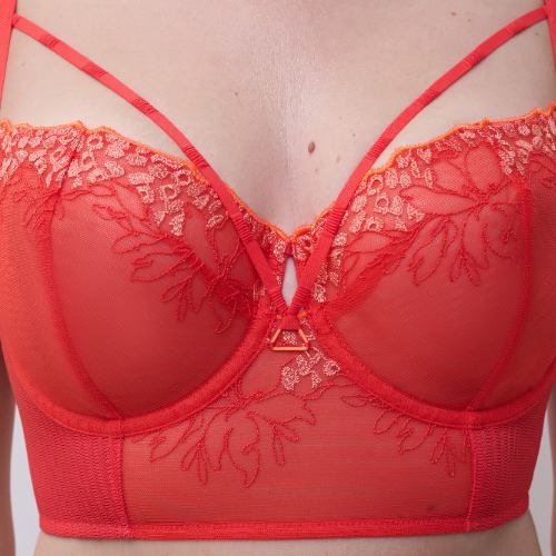 Chantelle Spice rouge soutien-gorge rembourré