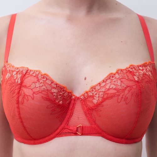 Chantelle Spice rouge soutien-gorge sans forme