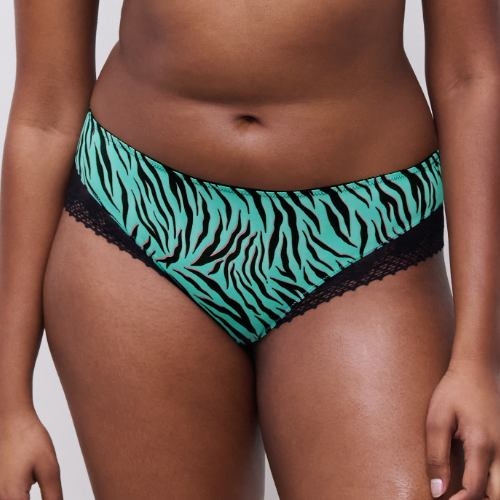 Chantelle Pulse vert/print shortie