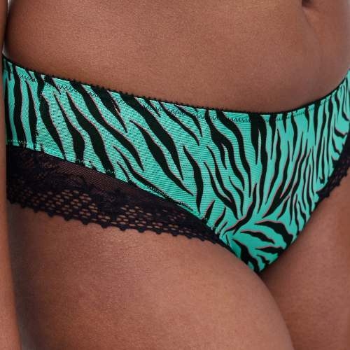 Chantelle Pulse vert/print shortie