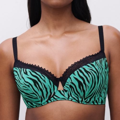 Chantelle Pulse vert/print soutien-gorge rembourré