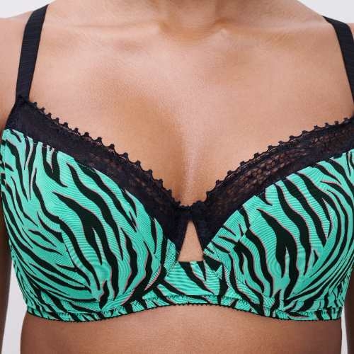 Chantelle Pulse vert/print soutien-gorge rembourré