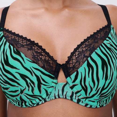 Chantelle Pulse vert/print soutien-gorge rembourré