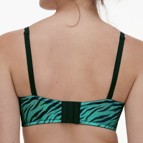 Chantelle Pulse vert/print soutien-gorge sans armatures en dentelle
