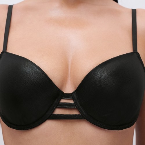 Chantelle Maillots de Bain Metallic noir haut de bikini préformé