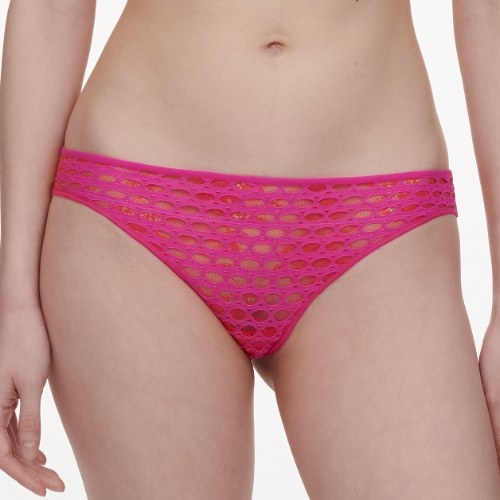 Chantelle  rouge/rose culotte string