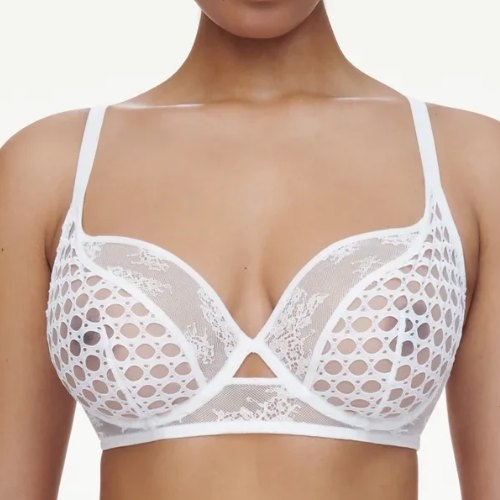 Chantelle Poison blanc soutien-gorge sans forme