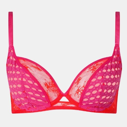 Chantelle Poison rouge/rose soutien-gorge sans forme