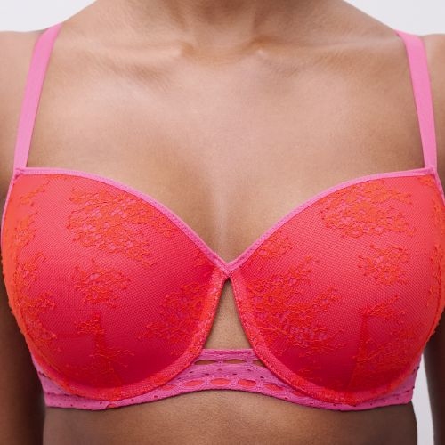 Chantelle Poison rouge/rose soutien-gorge rembourré