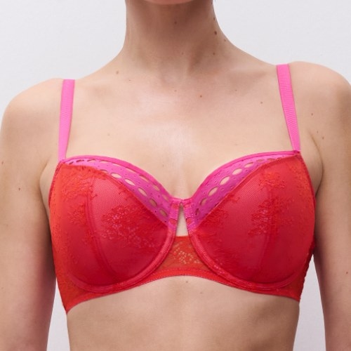 Chantelle  rouge/rose soutien-gorge rembourré