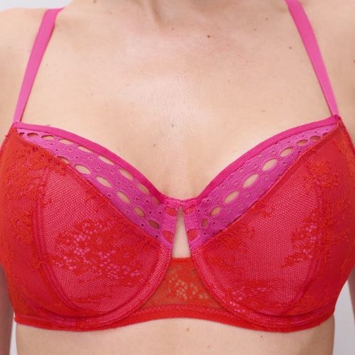 Chantelle  rouge/rose soutien-gorge rembourré