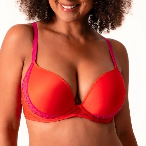 Chantelle Poison rouge/rose soutien-gorge push up