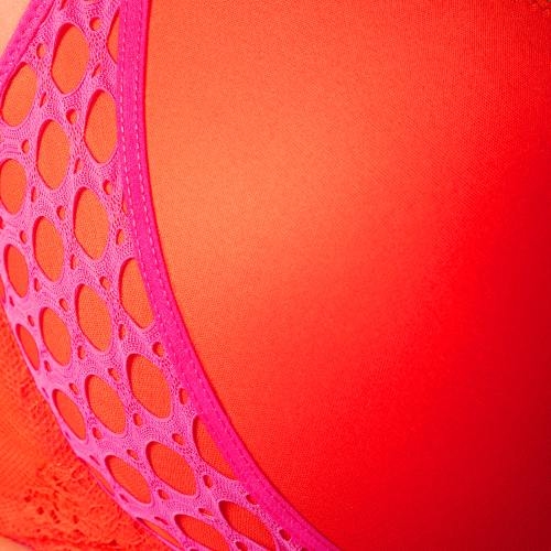 Chantelle Poison rouge/rose soutien-gorge push up