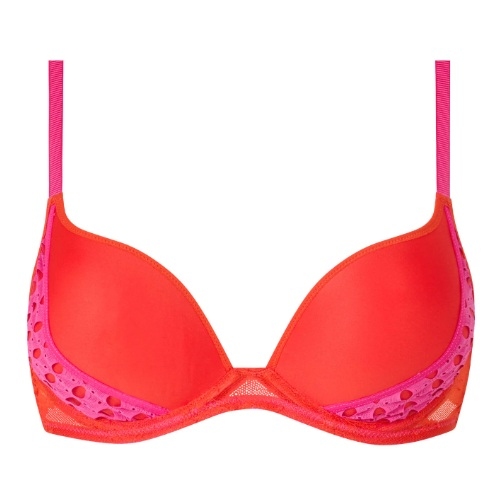 Chantelle Poison rouge/rose soutien-gorge push up