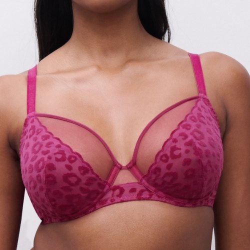 Chantelle  fuchsia soutien-gorge sans forme