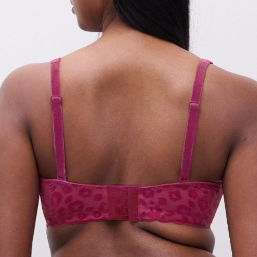 Chantelle Girls fuchsia soutien-gorge sans armatures en dentelle