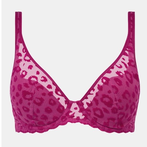 Chantelle Girls fuchsia soutien-gorge sans armatures en dentelle