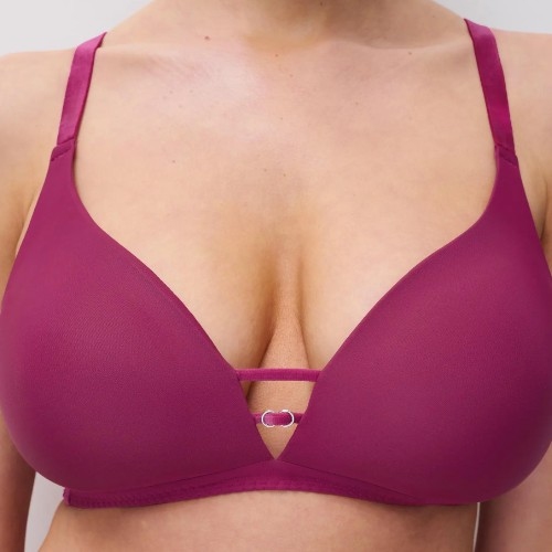 Chantelle Girls fuchsia soutien-gorge sans armatures en dentelle