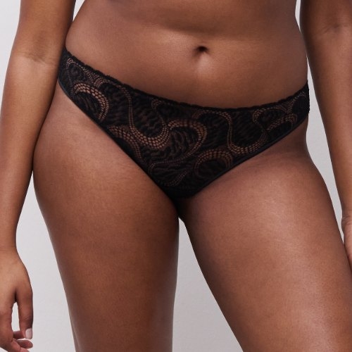 Chantelle Amor noir slip brésilien