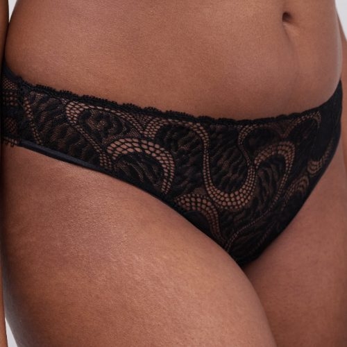 Chantelle Amor noir slip brésilien