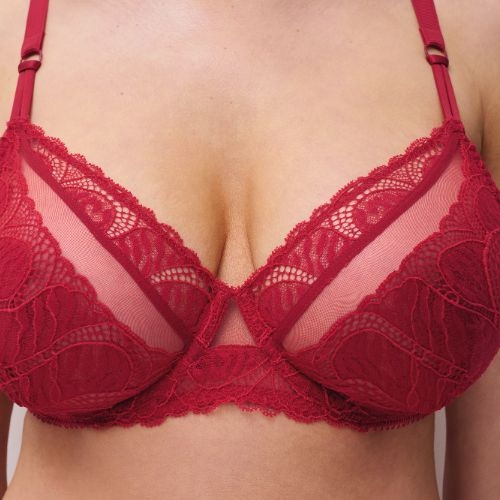 Chantelle  rouge soutien-gorge sans forme