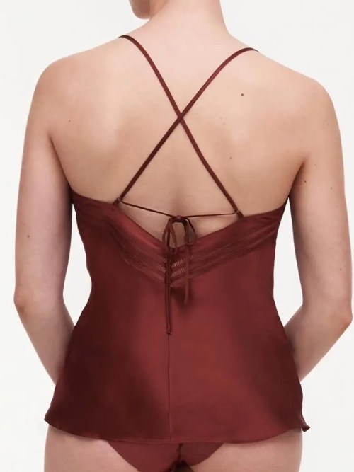 Chantelle Nachtmode Nightshade bordeaux chemise de nuit