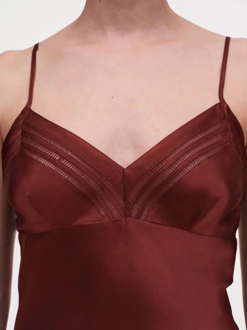 Chantelle Nachtmode Nightshade bordeaux chemise de nuit
