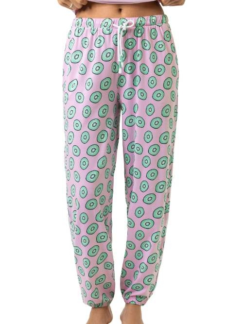 Mey Nachtmode Flashy Fruits rose pantalon de pyjama