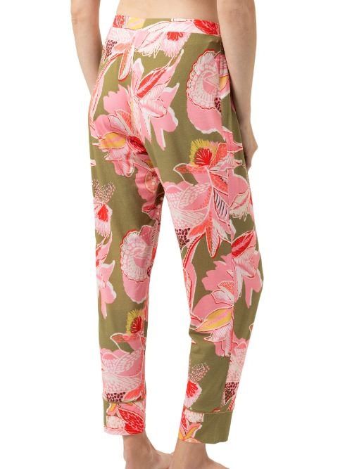 Mey Nachtmode Flower Whirl vert/print pantalon de pyjama
