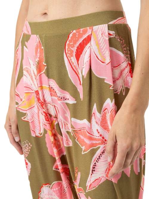 Mey Nachtmode Flower Whirl vert/print pantalon de pyjama