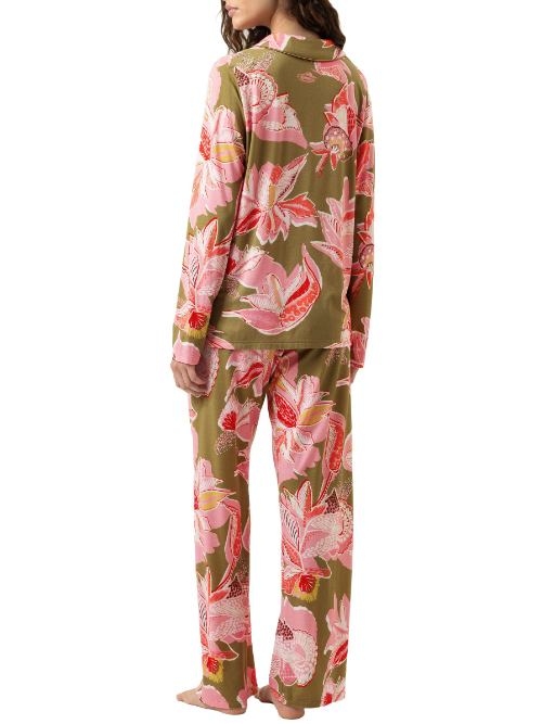 Mey Nachtmode Flower Whirl vert/print pyjama
