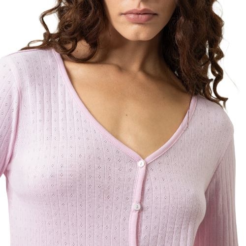 Mey Nachtmode Pointelle Dreams rose chemise de nuit