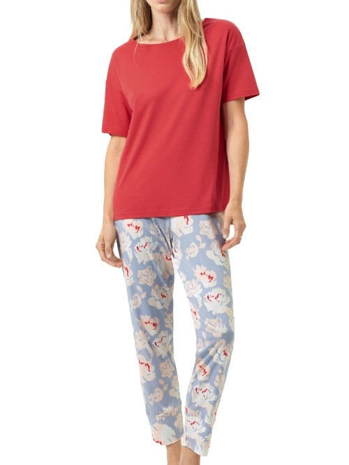 Mey Nachtmode Petal Paradise rouge pyjama