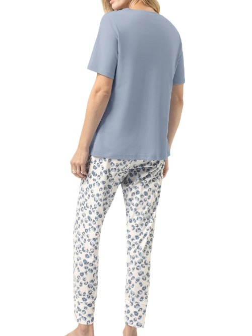 Mey Nachtmode Wild Violets bleu pyjama