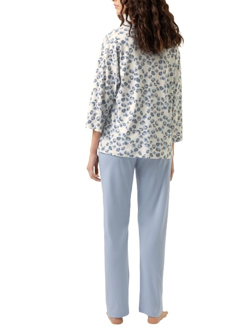 Mey Nachtmode Wild Violets bleu pyjama