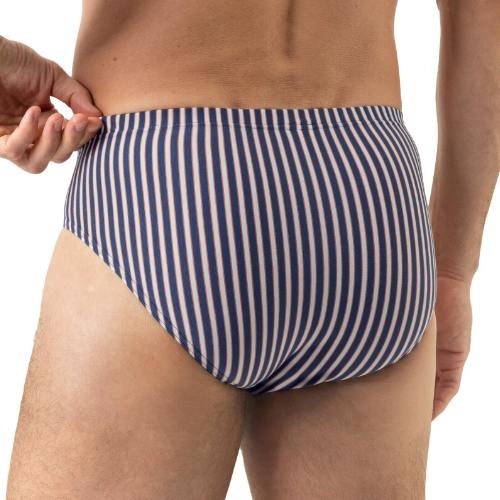Mey Heren Coral Stripes bleu slip pour hommes