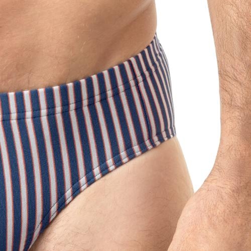 Mey Heren Coral Stripes bleu slip pour hommes